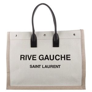 Saint Laurent Rive Gauche Canvas Tote
